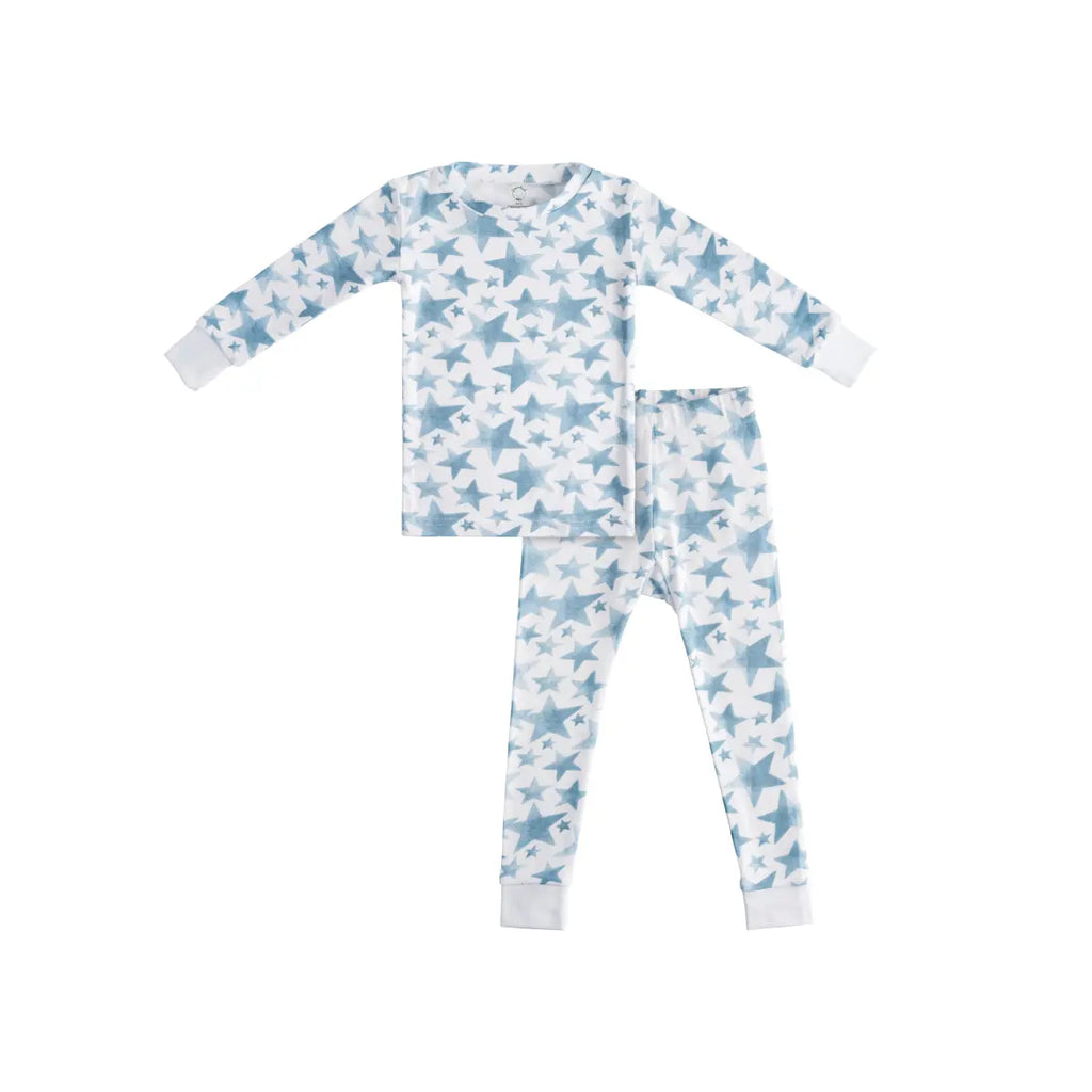 Toddler/Kids Bamboo Pajamas - Blue Star Dreamland Baby