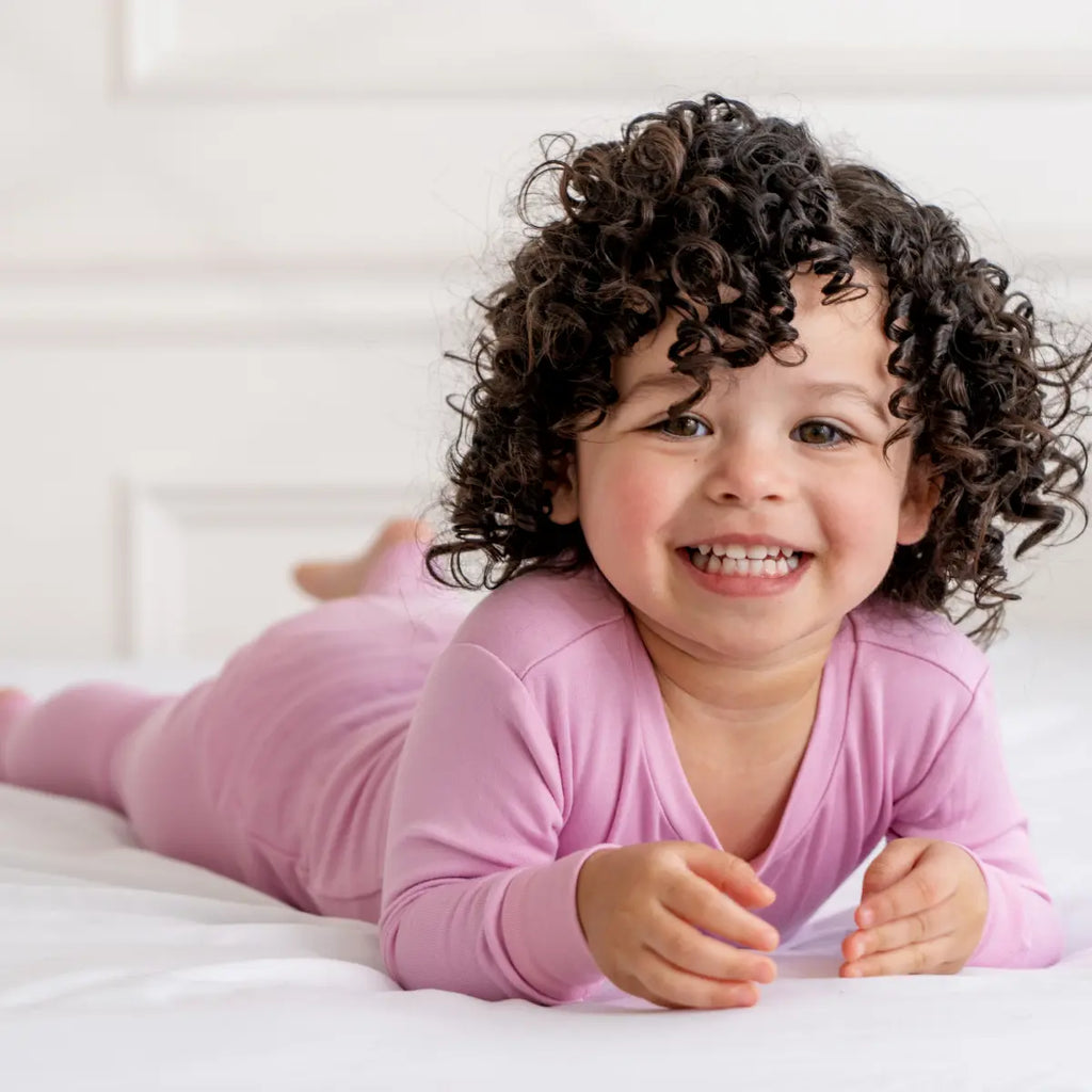Toddler/Kids Bamboo Pajamas - Misty Mauve Dreamland Baby
