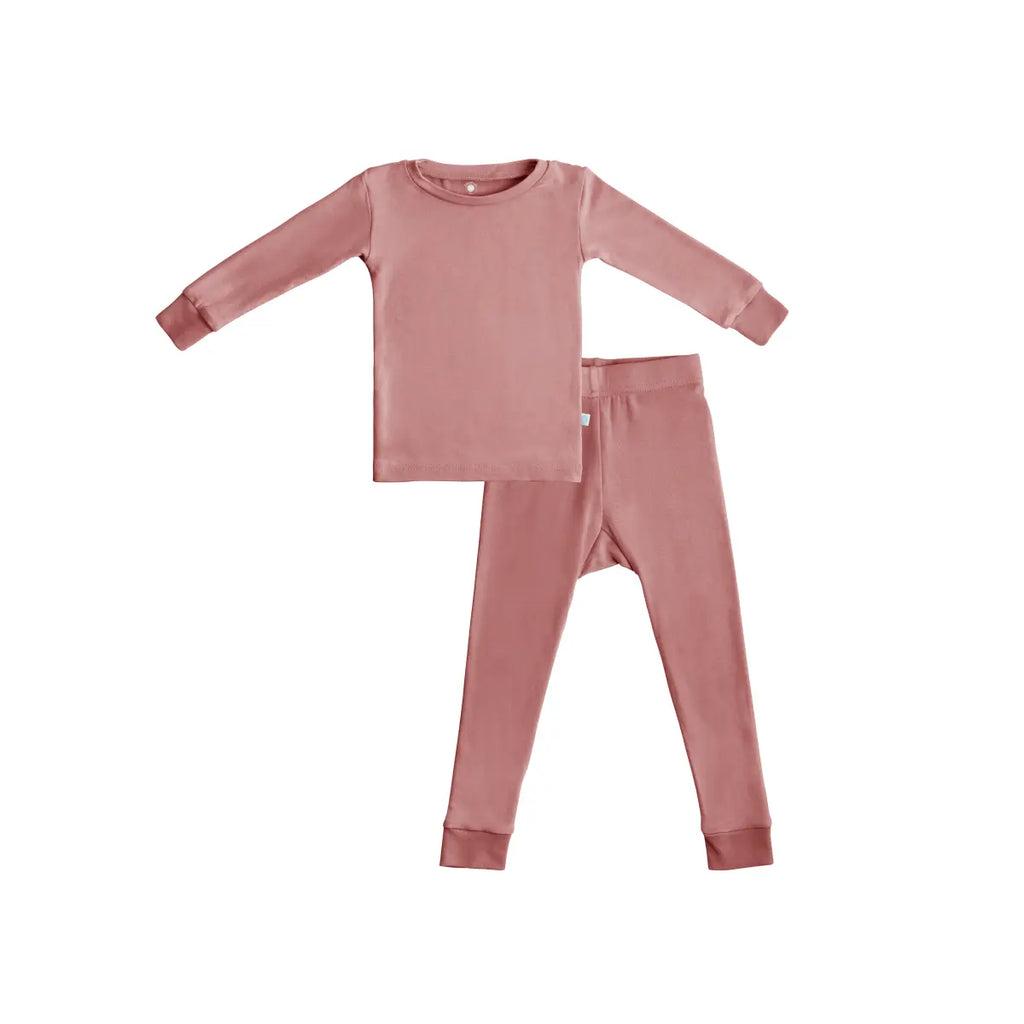Toddler/Kids Bamboo Pajamas - Dusty Rose Dreamland Baby