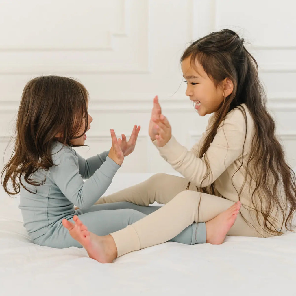 Toddler/Kids Bamboo Pajamas - Slate Dreamland Baby