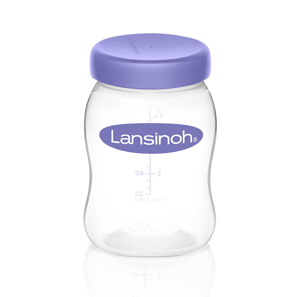 Clear 5 oz Polypropylene Baby Bottle by Lansinoh with NaturalWave Nipple and Ounces/Milliliters Graduations