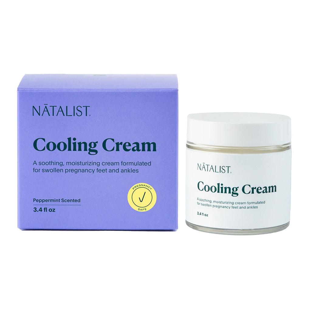 Natalist® Cooling Cream 34 oz Jar Peppermint Scent Foot Moisturizer with anti-inflammatory, vegan, and Leaping Bunny certified features