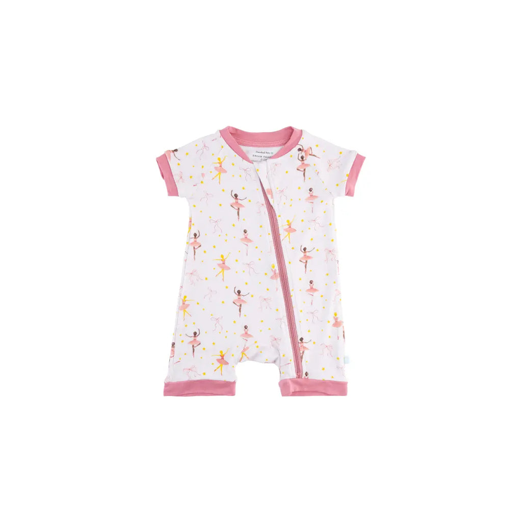 Baby Short-Sleeve Bamboo Romper Dreamland Baby