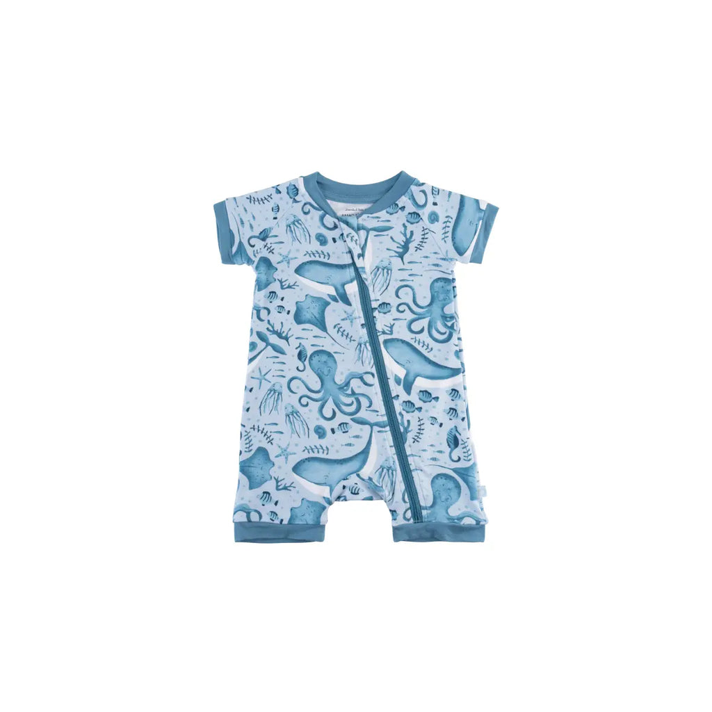 Baby Short-Sleeve Bamboo Romper Dreamland Baby