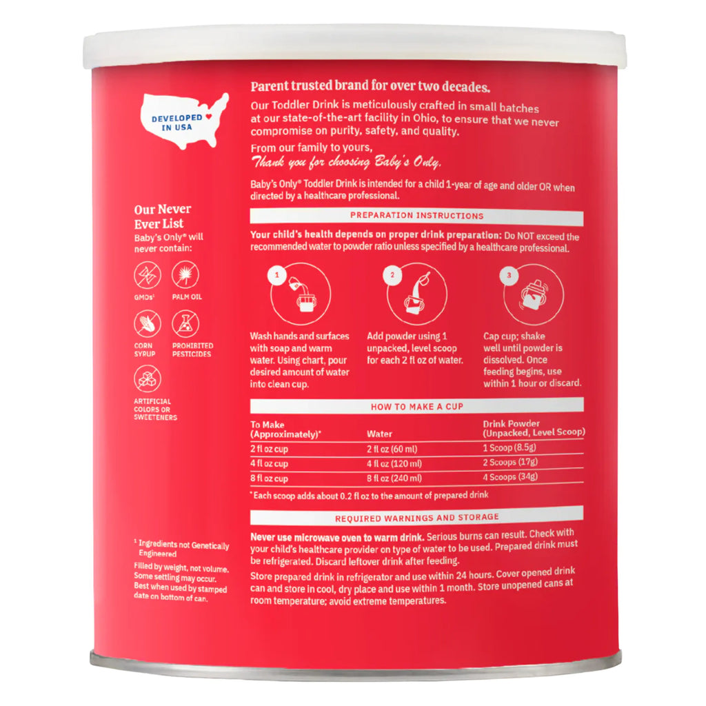 127 oz Toddler Drink with Essential Nutrients for Brain and Eye Health
