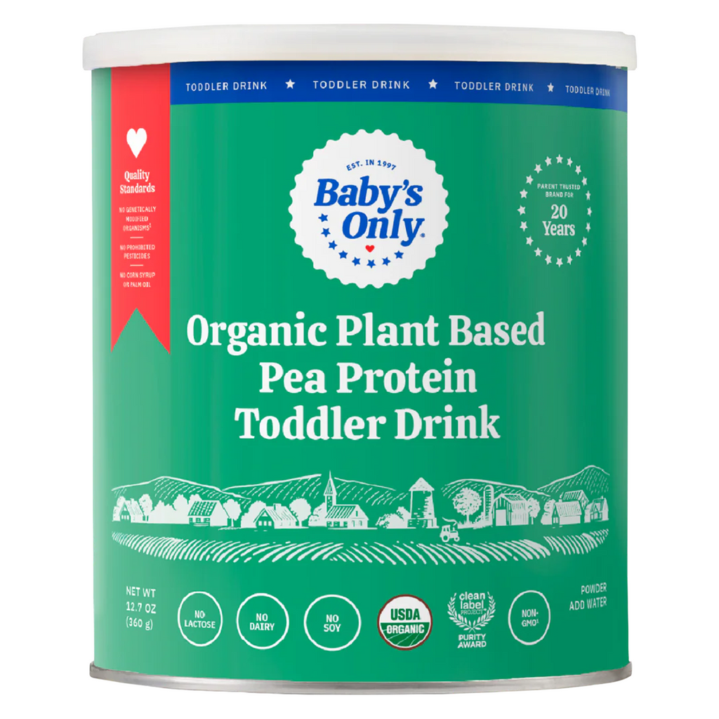 Plant-based Toddler Formula Baby's Only® Organic Pea Protein Unflavored Can Powder - 127 oz 