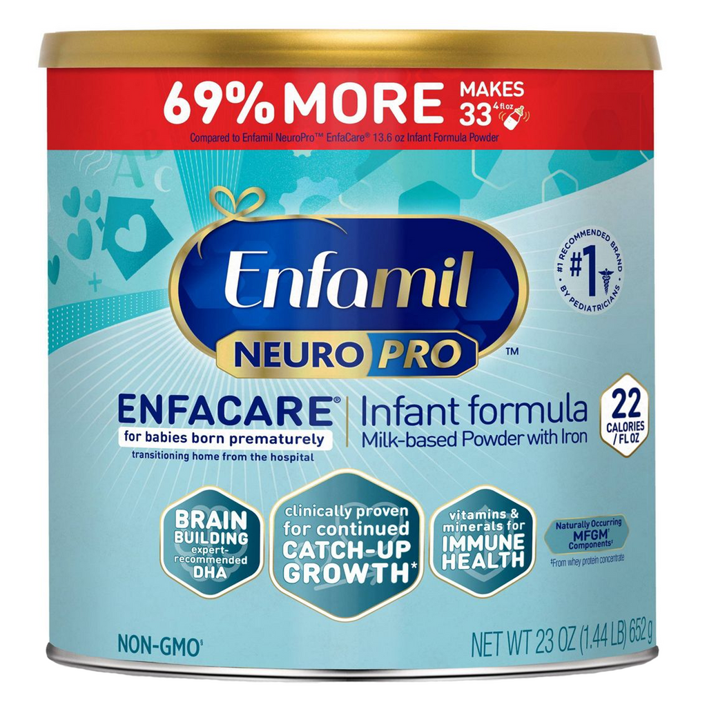 Infant Formula Enfamil NeuroPro™ Enfacare® Unflavored Can Powder Milk-Based Premature - 23 oz 