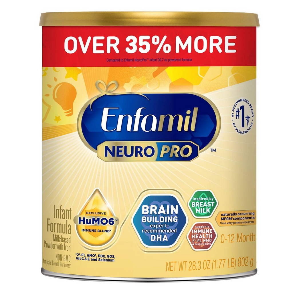 Baby formula Enfamil NeuroPro Powder made with milk-based ingredients 