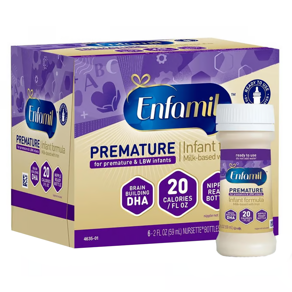 Infant Formula Enfamil® Premature 20 Cal Ready to Use - (6ct) 2 oz provides essential nutrients for premature babies' healthy development