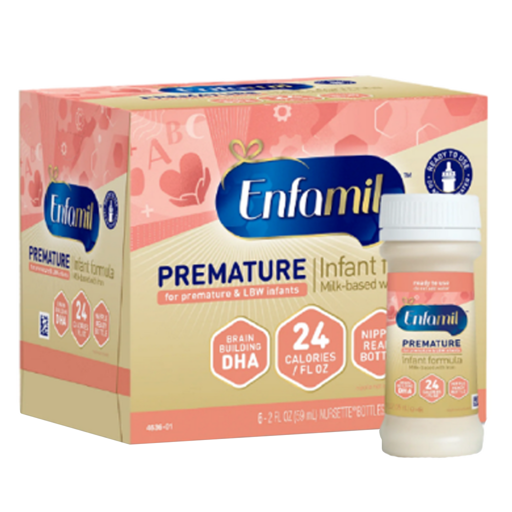 Infant Formula Enfamil® Premature 24 Cal Unflavored Nursette Bottle Liquid Milk-Based Premature - (6ct) 2 oz designed for premature babies for easy feeding