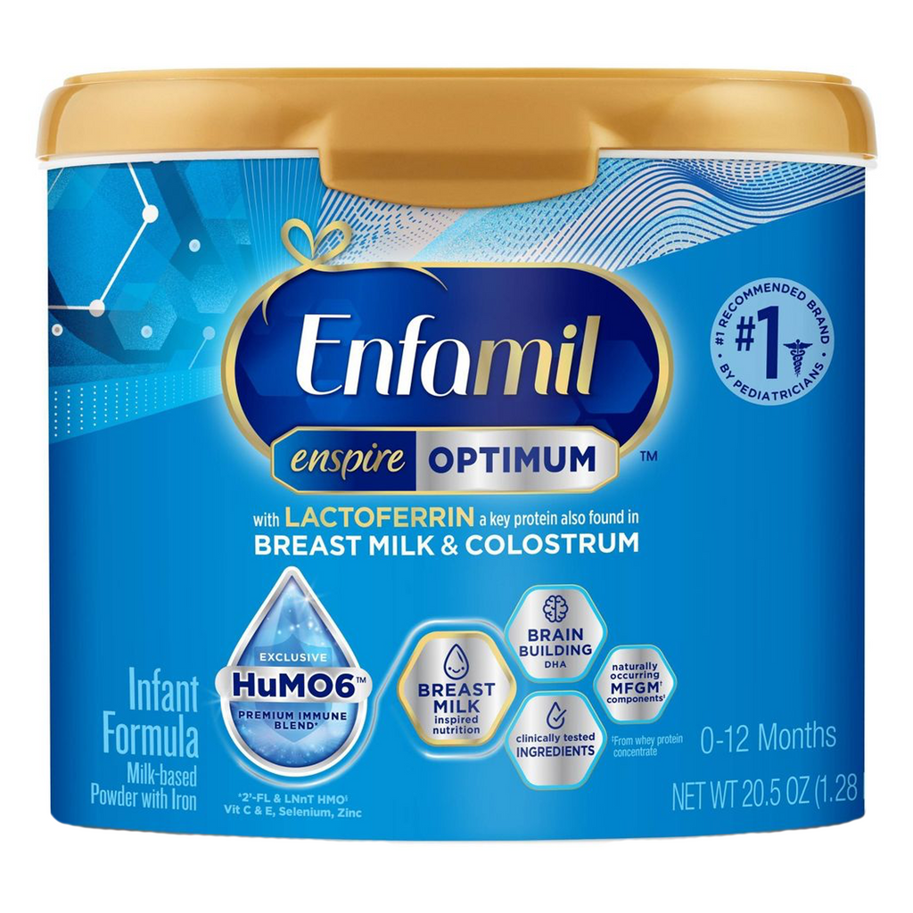 Infant Formula Enfamil® Enspire™ Optimum Unflavored Canister Powder Milk-Based - 205 oz provides essential nutrients for baby's growth and development