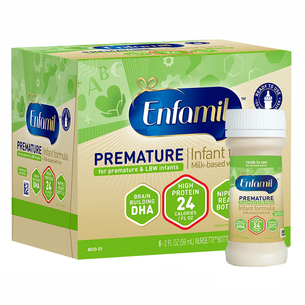 Enfamil Premature Infant Formula 24 Cal High Protein Ready to Use - (6ct) 2 oz provides essential nutrition for premature infants to support healthy growth and development