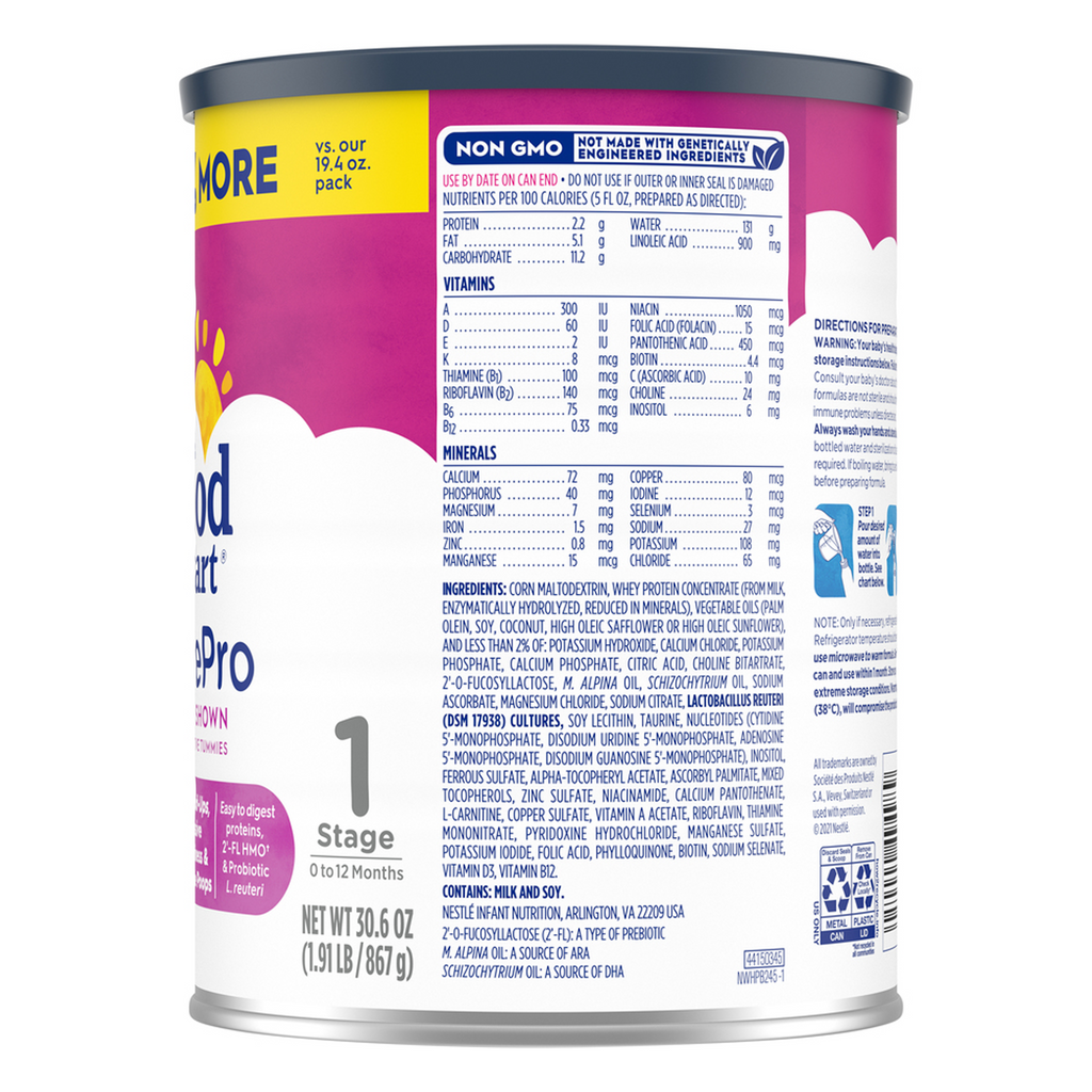  Nutritious and gentle Gerber® Good Start® Soothe Pro infant formula powder