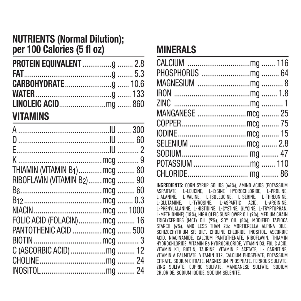 Hypoallergenic infant formula for cow's milk allergy in 141 oz can