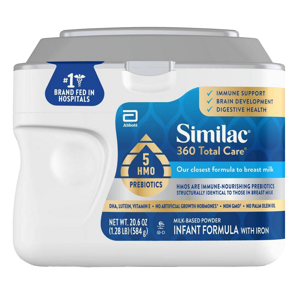 Infant Formula Similac 360 Total Care Non-GMO Powder - 206 oz for baby's complete nutrition and development 