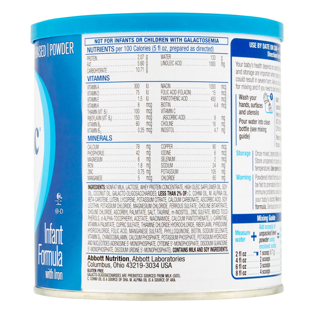 Nutritious and essential infant formula Similac® Advance® Unflavored Can Powder