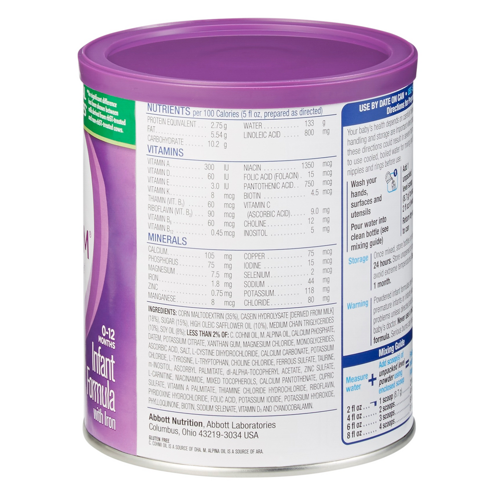 Infant Formula Similac® Alimentum® Unflavored Can Powder Food Allergies - 121 oz for sensitive tummies and allergy relief