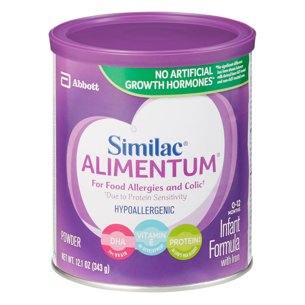 Infant Formula Similac® Alimentum® Unflavored Can Powder Food Allergies - 121 oz designed for babies with severe food allergies