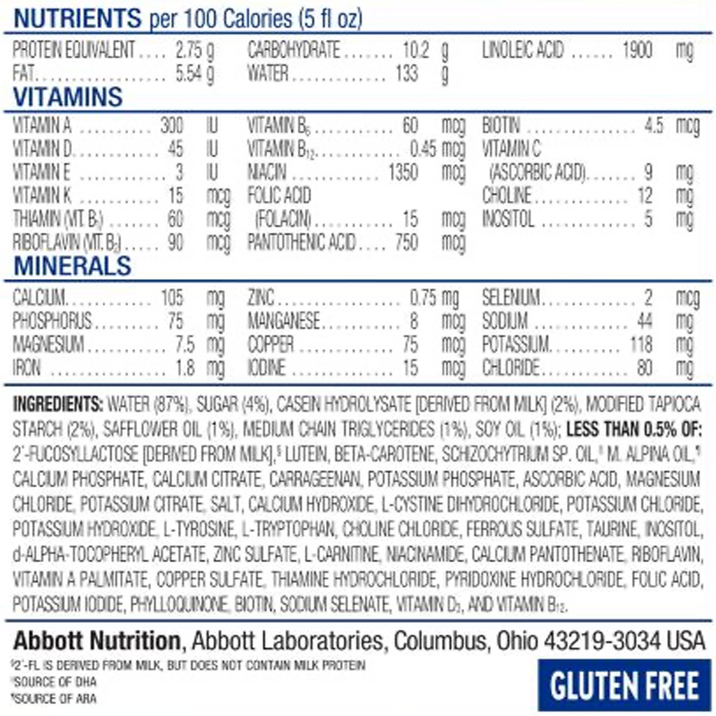 Infant Formula Similac Alimentum Unflavored Bottle Liquid Food Allergies - 2 oz - 4ct, for babies with sensitive stomachs and food allergies