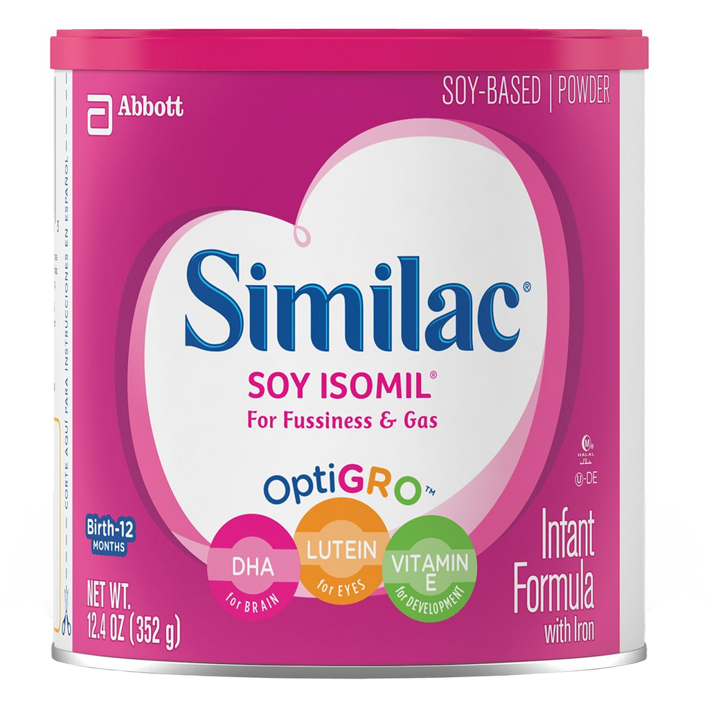 Infant Formula Similac® Soy Isomil® Unflavored Can Powder Soy Galactosemia - 124 oz